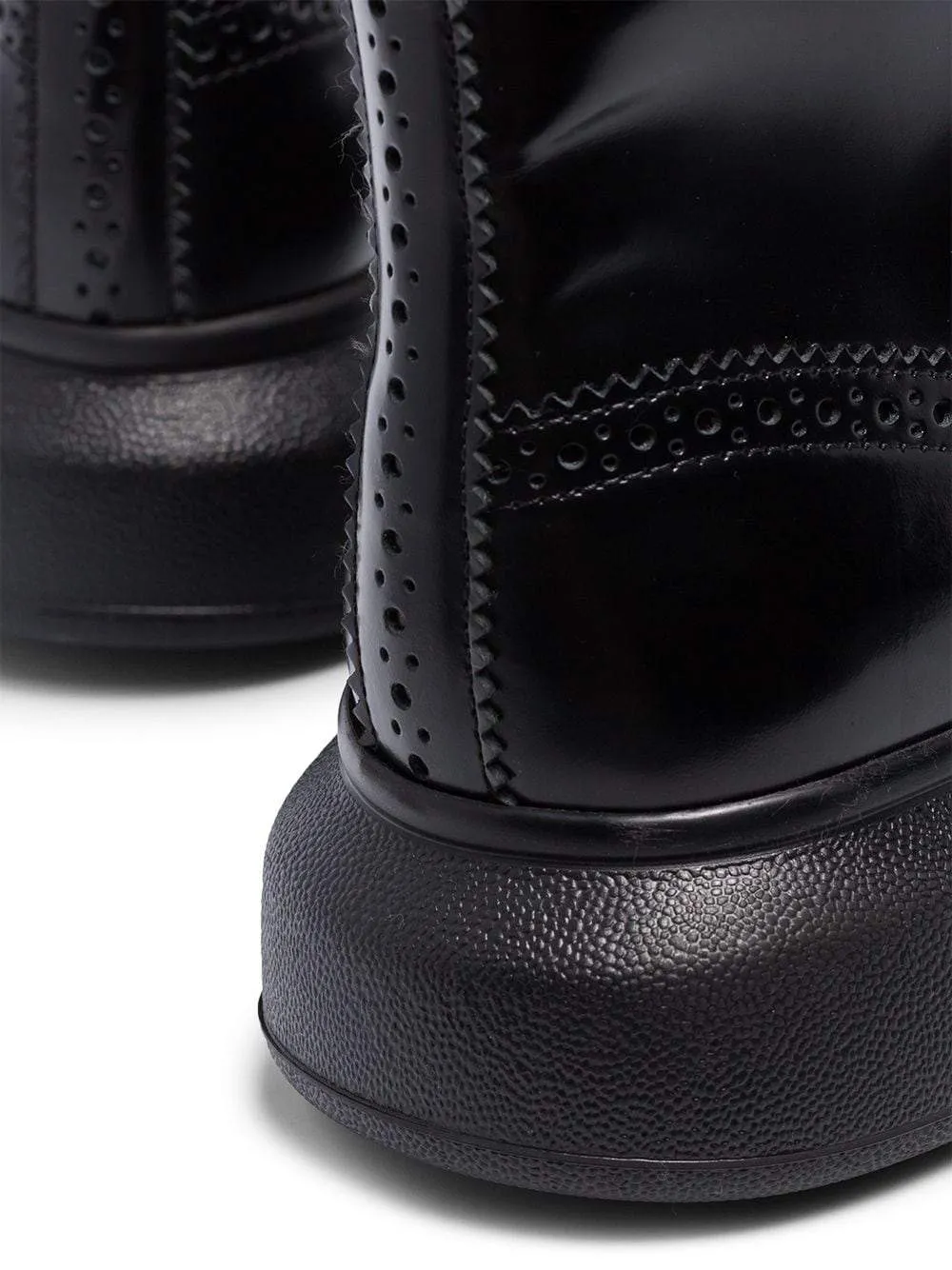 ALEXANDER MCQUEEN Chunky Sole Derby Boots Black