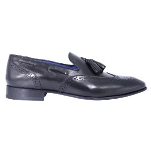Aliverti Slip-On - Nero (Genuine Leather Upper & Sole)