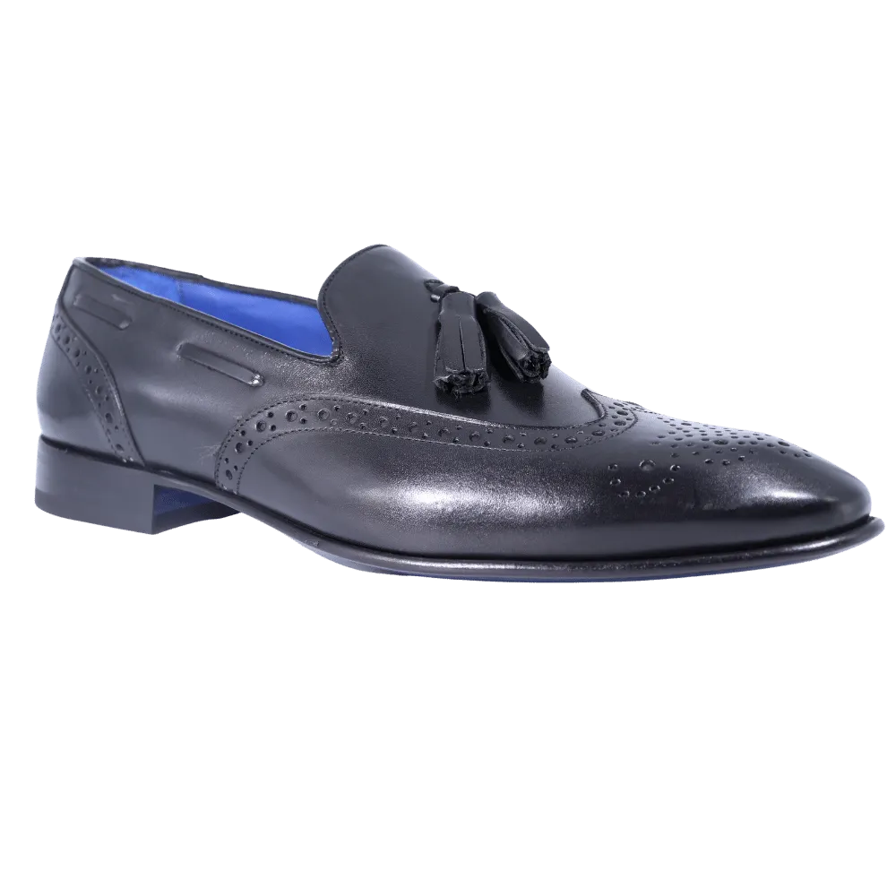 Aliverti Slip-On - Nero (Genuine Leather Upper & Sole)