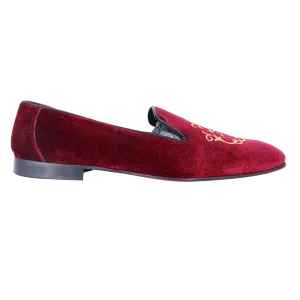 Aliverti Velvet Slip-On - Bordo (Genuine Leather Upper & Sole)