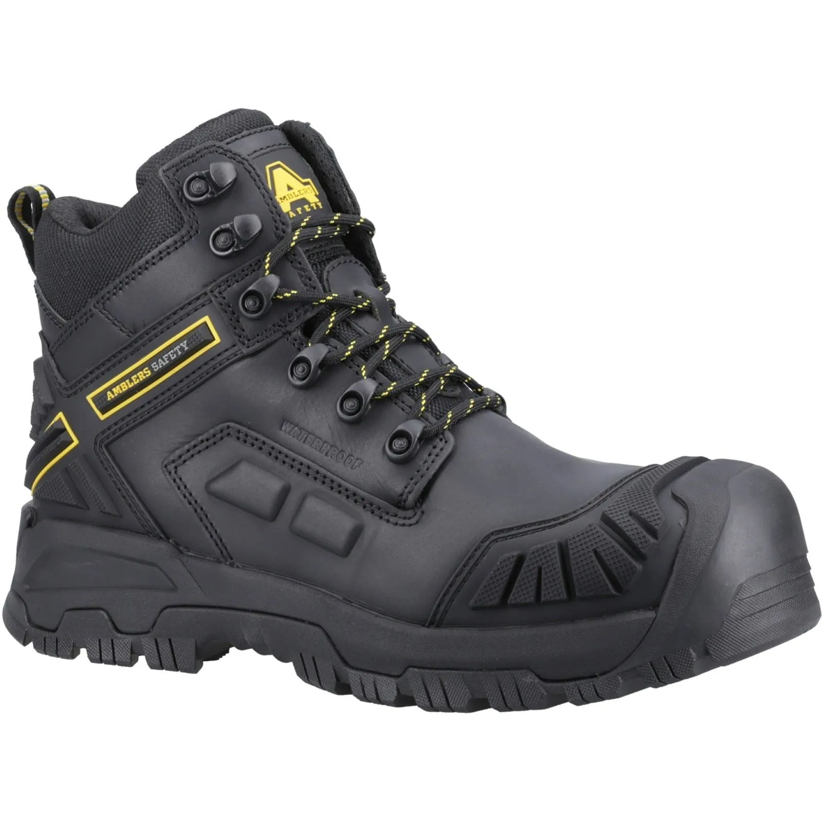 Amblers Men Boots - AS962C Flare Safety Boot in Black, 6-13
