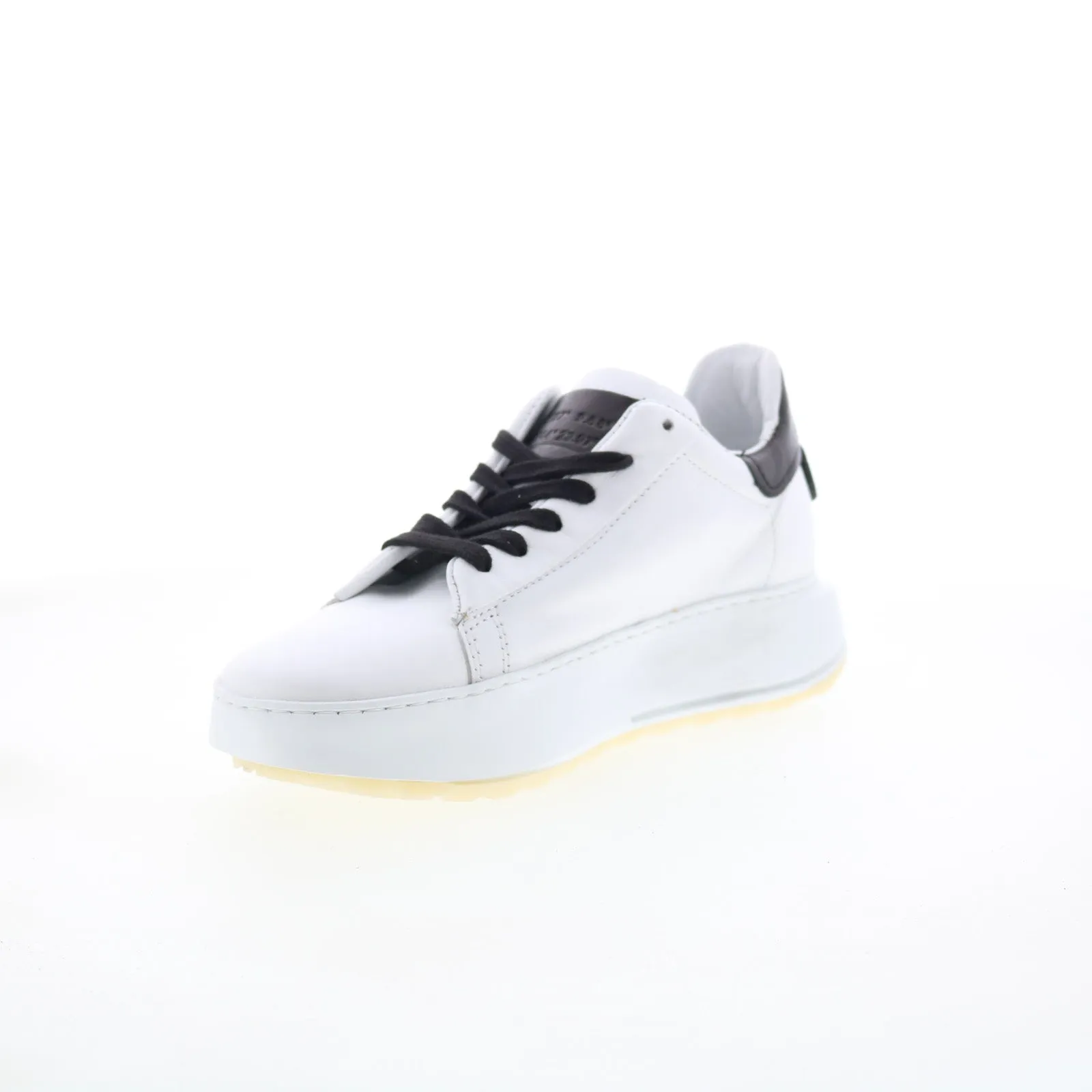 A.S. 98 Hannie Womens White Leather Lace Up Lifestyle Sneakers Shoes