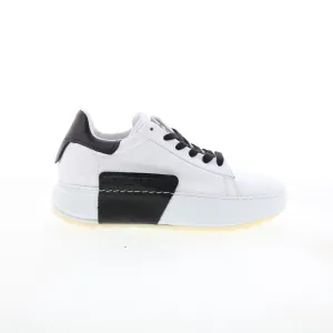 A.S. 98 Hannie Womens White Leather Lace Up Lifestyle Sneakers Shoes