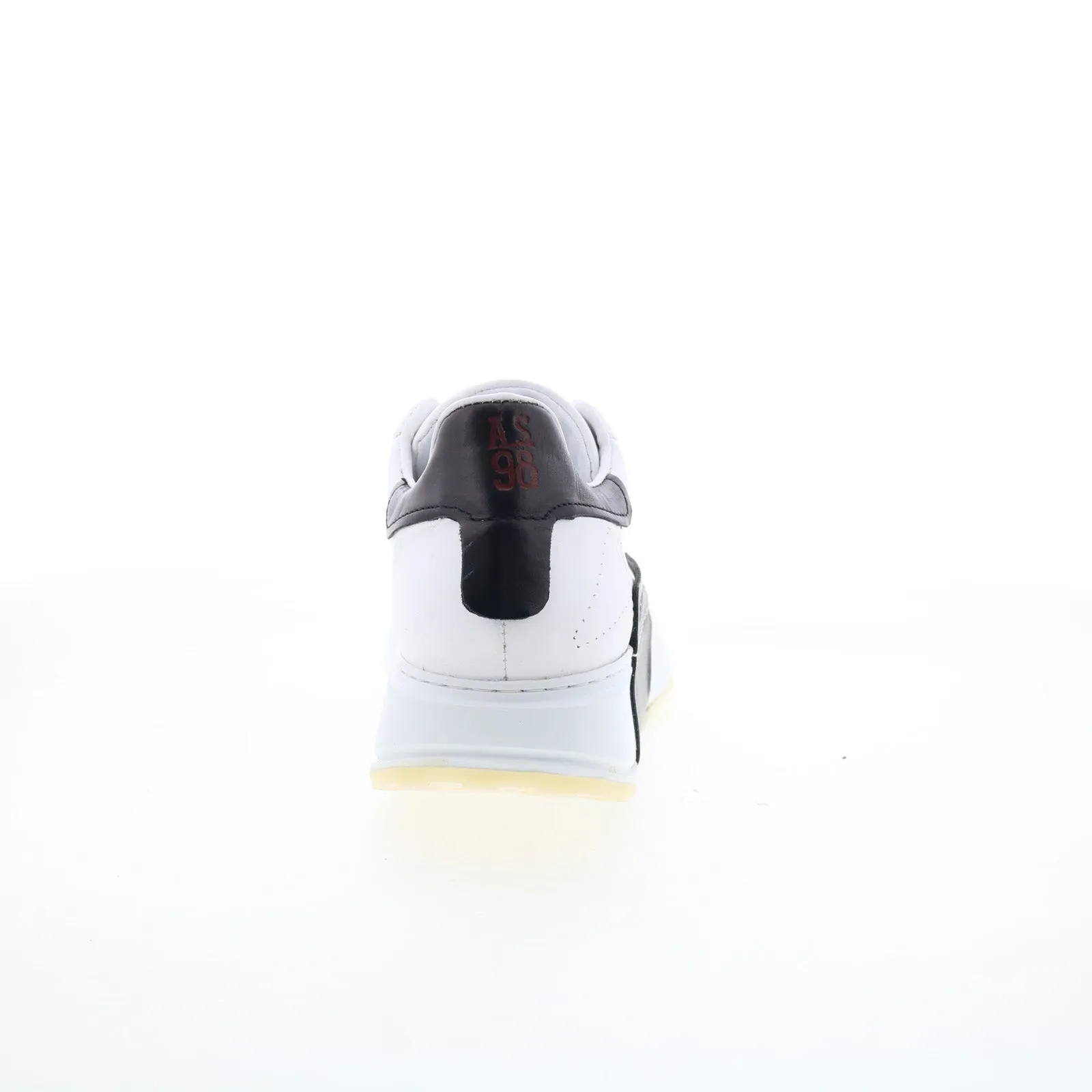 A.S. 98 Hannie Womens White Leather Lace Up Lifestyle Sneakers Shoes