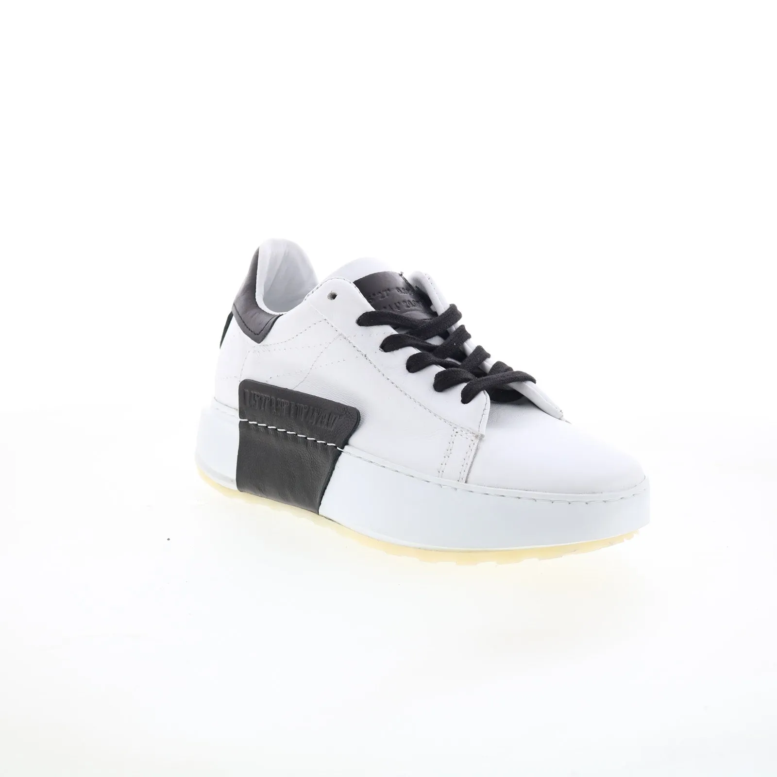 A.S. 98 Hannie Womens White Leather Lace Up Lifestyle Sneakers Shoes