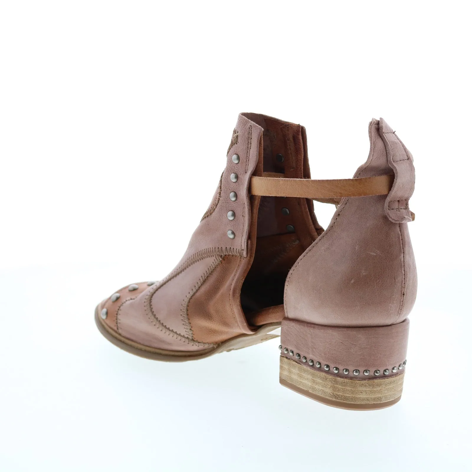 A.S. 98 Maudie 672025-101 Womens Brown Leather Heeled Sandals Shoes