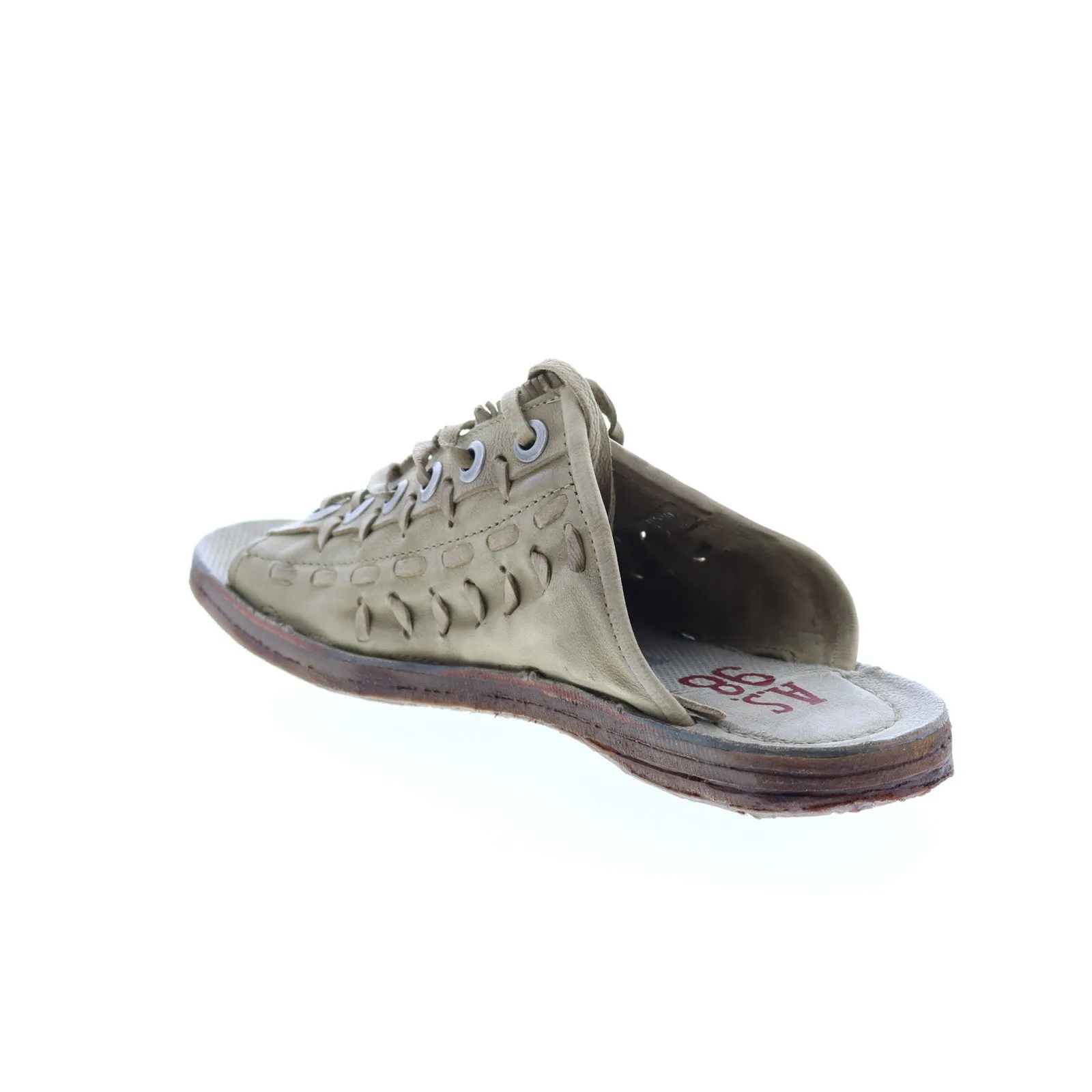 A.S. 98 Regis A16032-101 Womens Green Leather Sandals Shoes