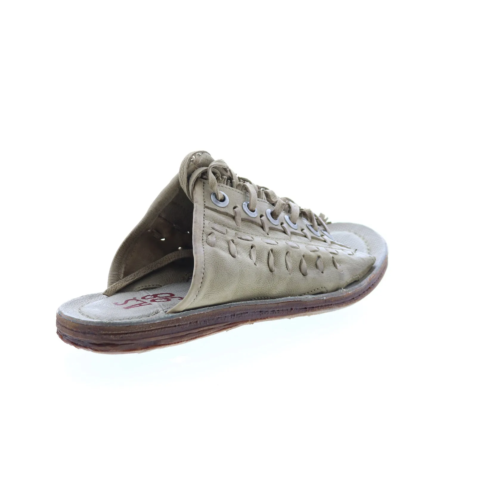 A.S. 98 Regis A16032-101 Womens Green Leather Sandals Shoes