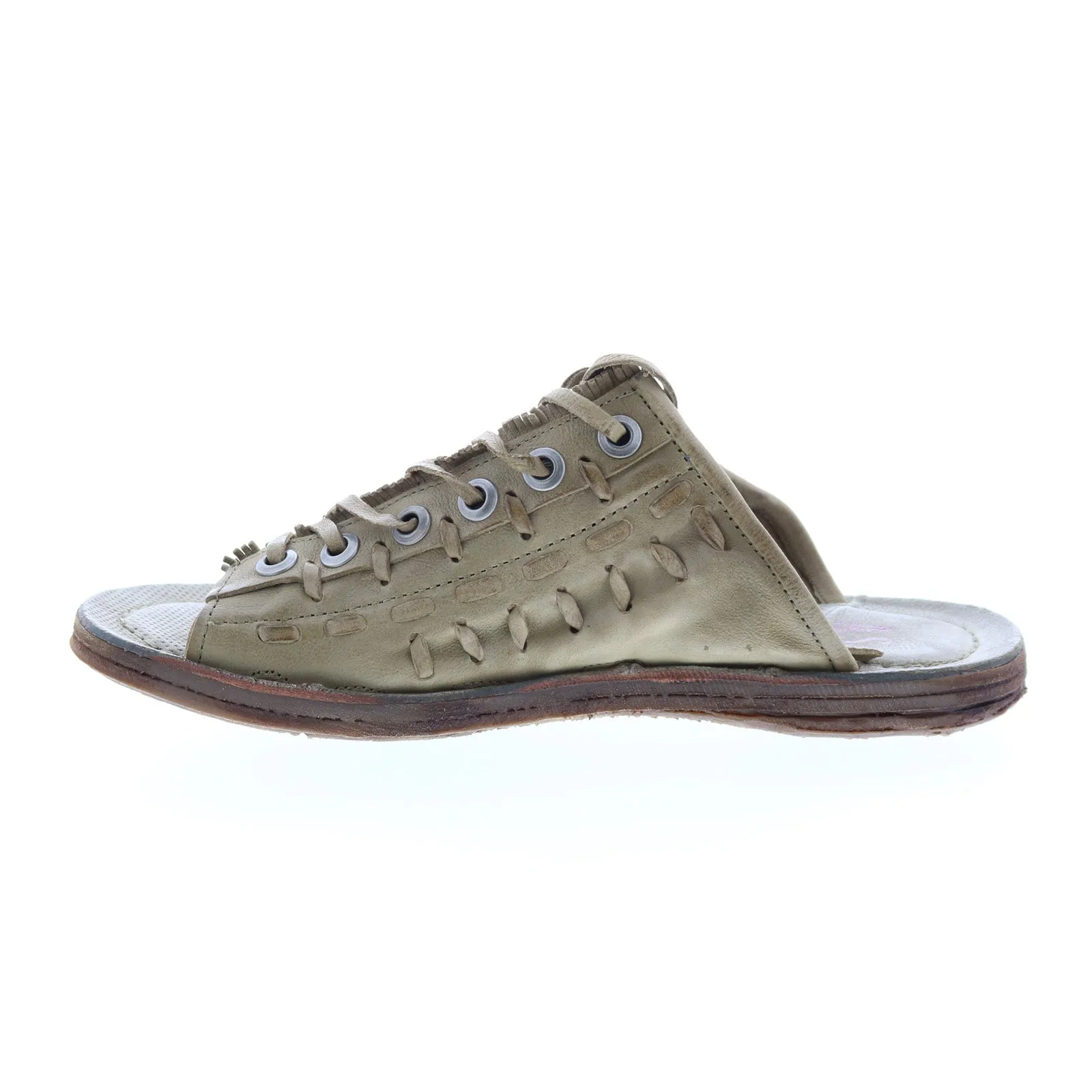 A.S. 98 Regis A16032-101 Womens Green Leather Sandals Shoes
