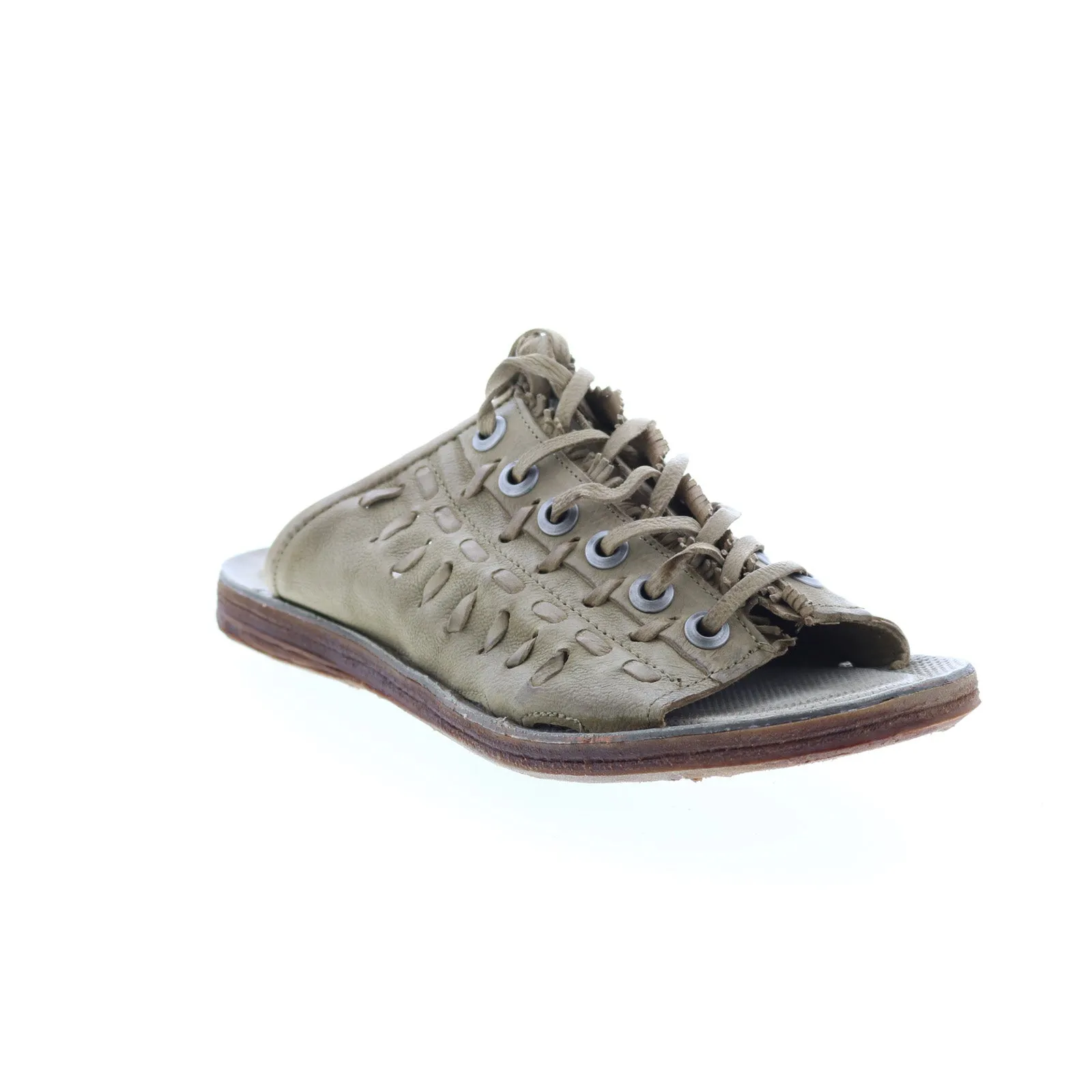 A.S. 98 Regis A16032-101 Womens Green Leather Sandals Shoes