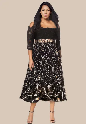 Beatrix Plus Size Cocktail Dress (Made To Order)
