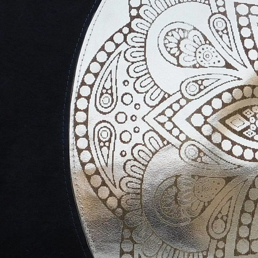 Black & Silver - Exotic Cowhide Cushion Cover