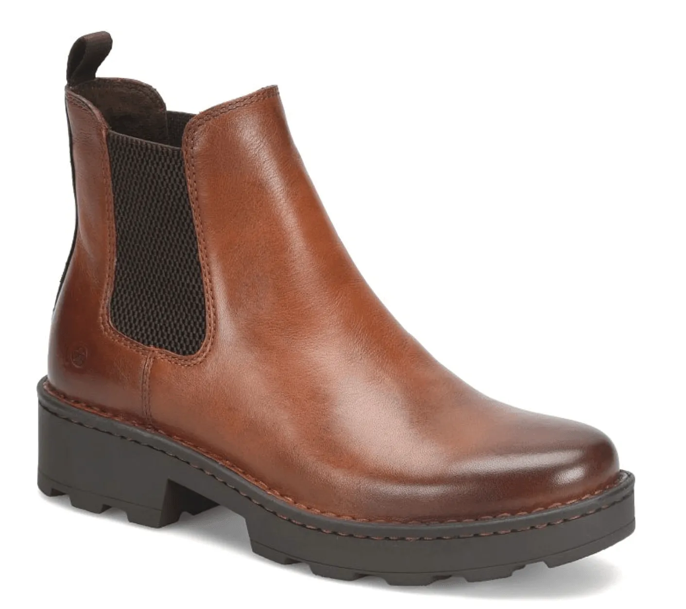 Born Women's Verona Brown Leather Chelsea Boot Ankle Boot BR0050306