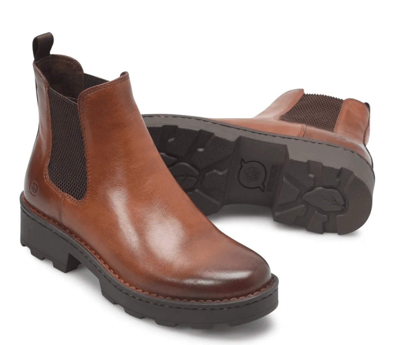 Born Women's Verona Brown Leather Chelsea Boot Ankle Boot BR0050306