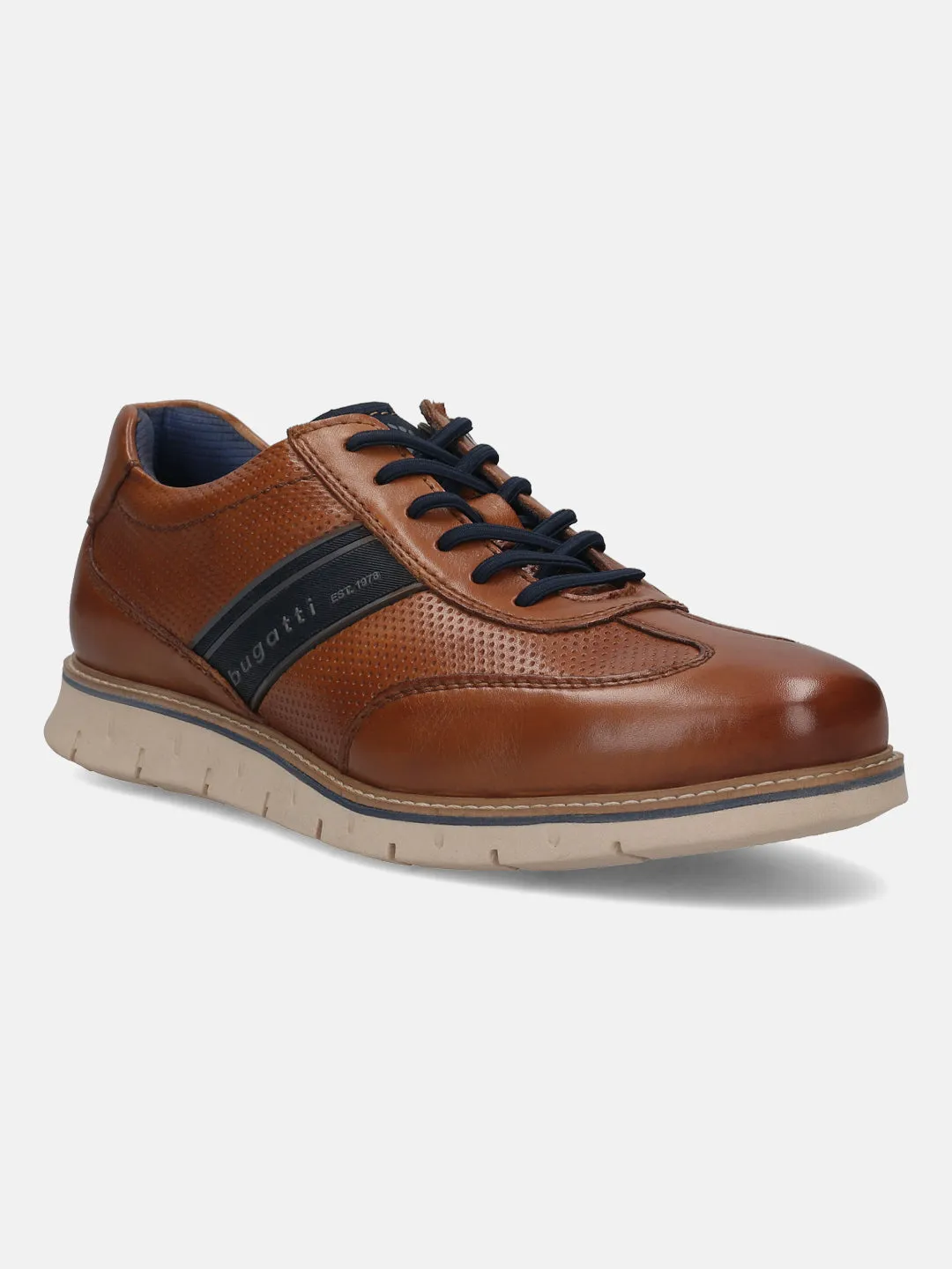 Bugatti Cognac Premium Leather Sneaker