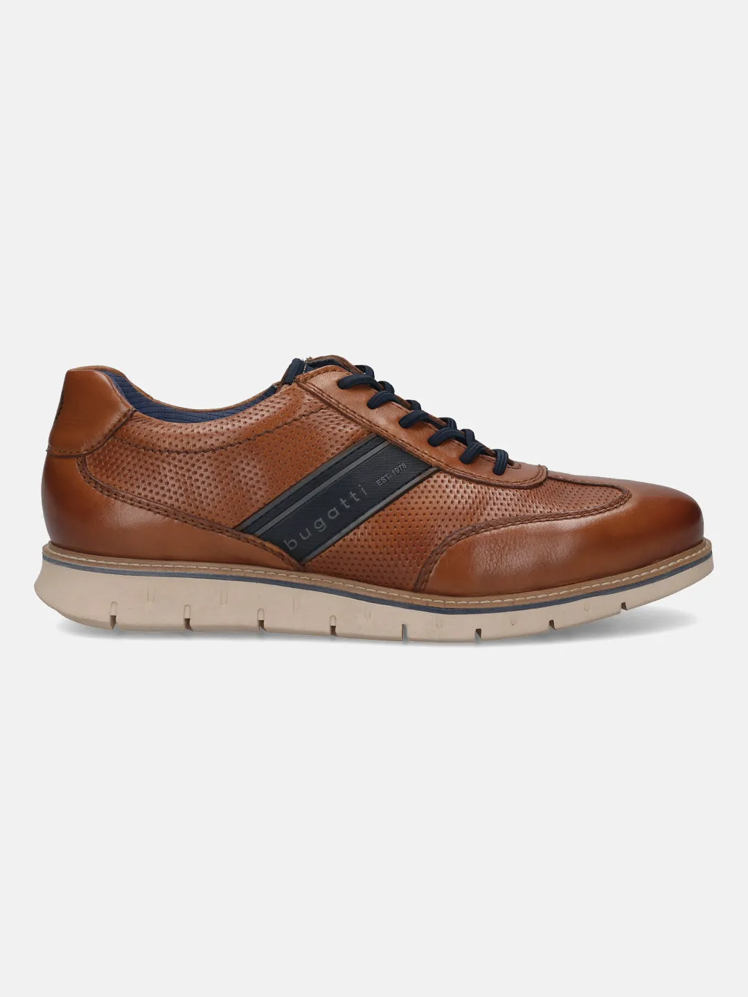 Bugatti Cognac Premium Leather Sneaker