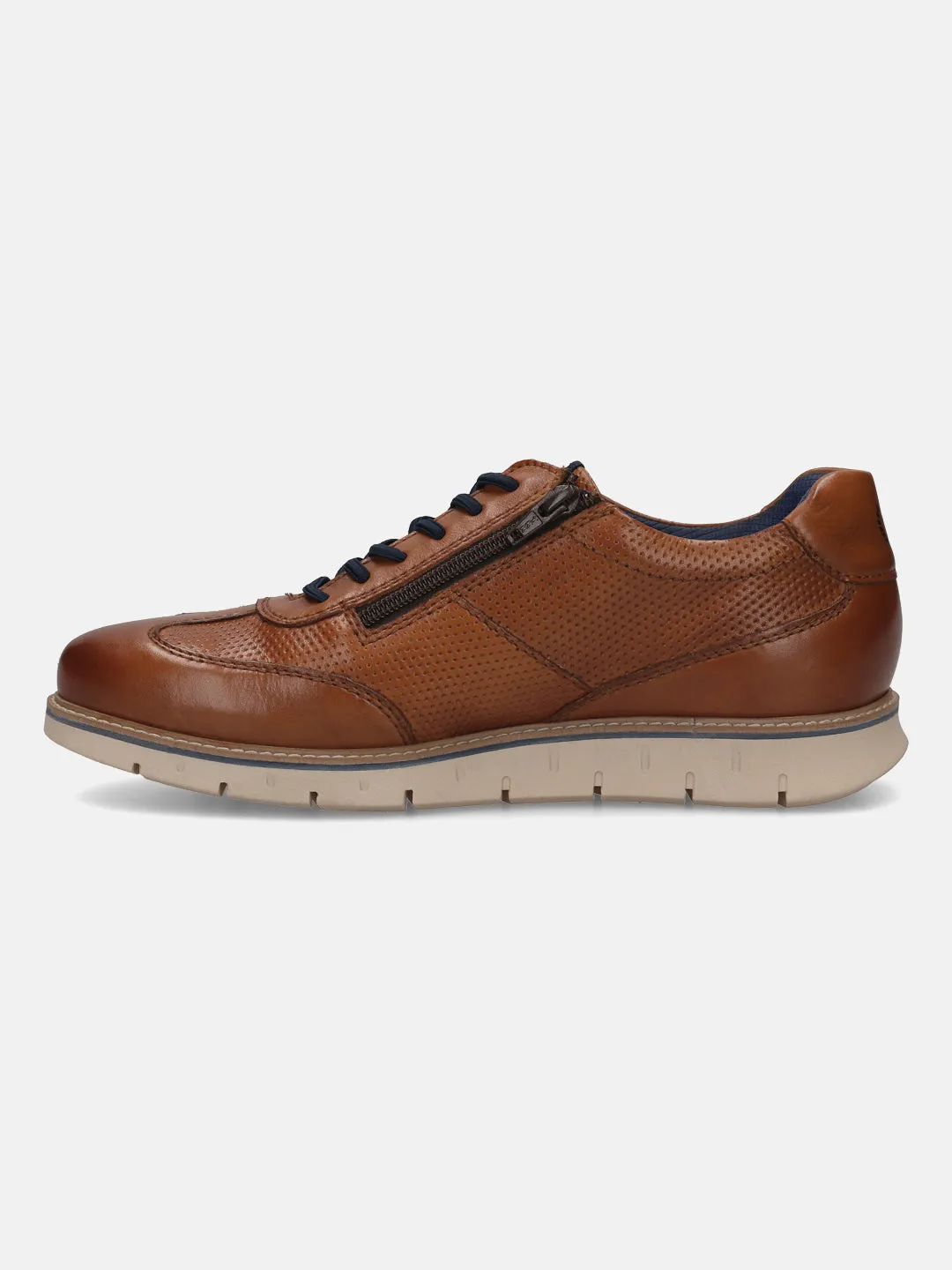 Bugatti Cognac Premium Leather Sneaker