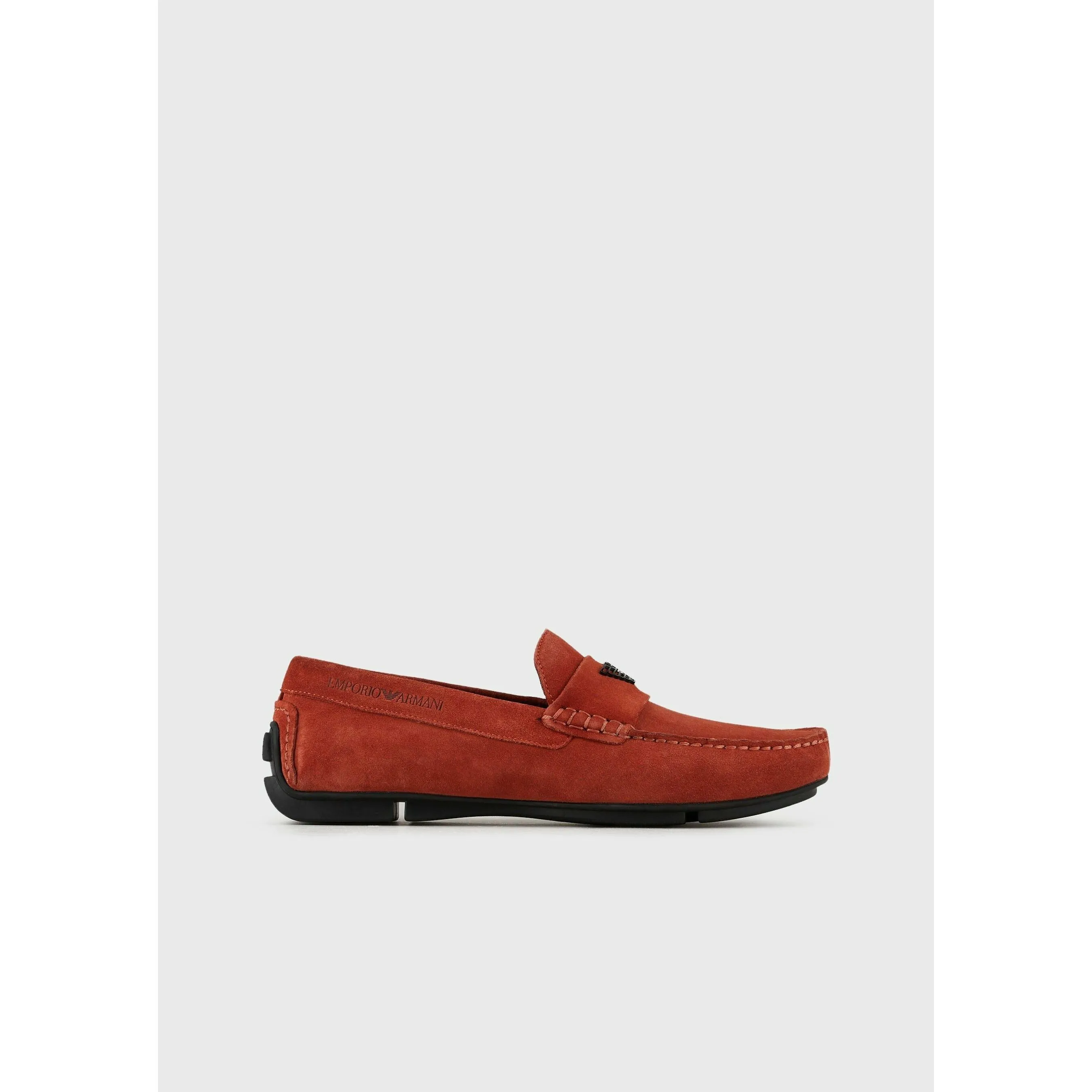 DRIVING LOAFERS IN SUEDE WITH LOGO