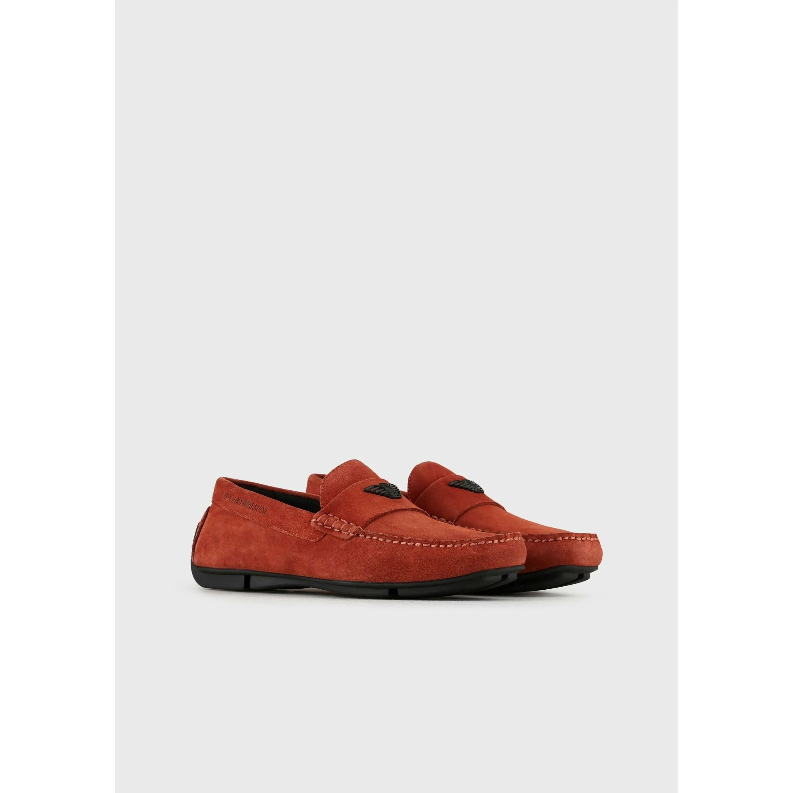 DRIVING LOAFERS IN SUEDE WITH LOGO