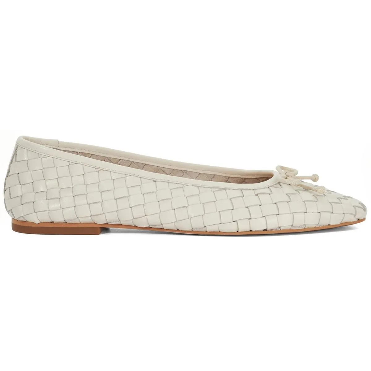 Dune Heat Ballerinas Ecru