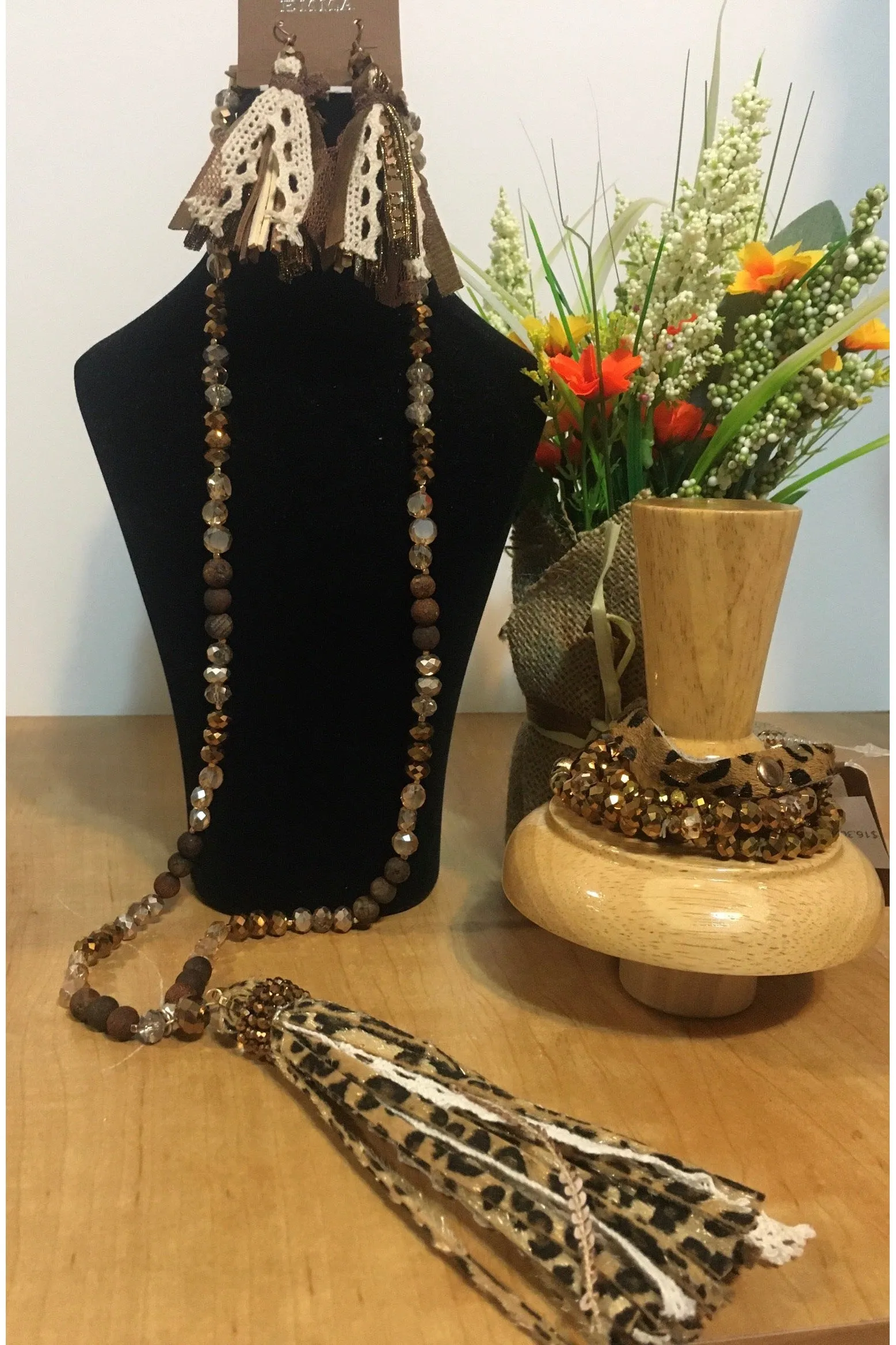 Emma Leopard Stacked Bracelet