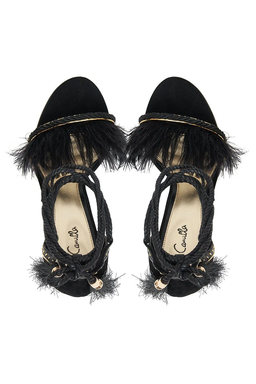 FEATHER HEEL BLACK