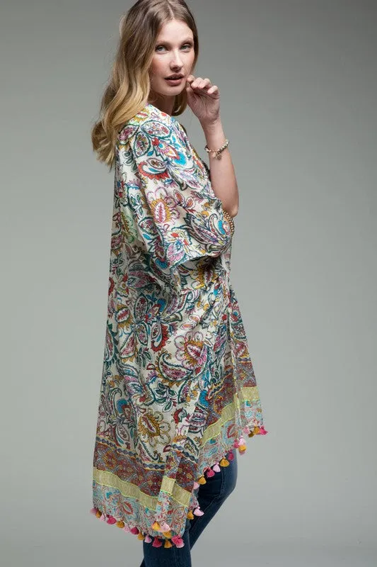 Intricate Jacobean Kimono