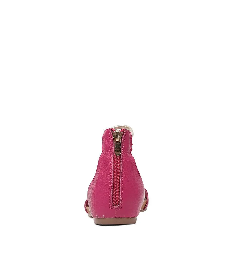 Jazmin Fuchsia Multi Leather Sandals