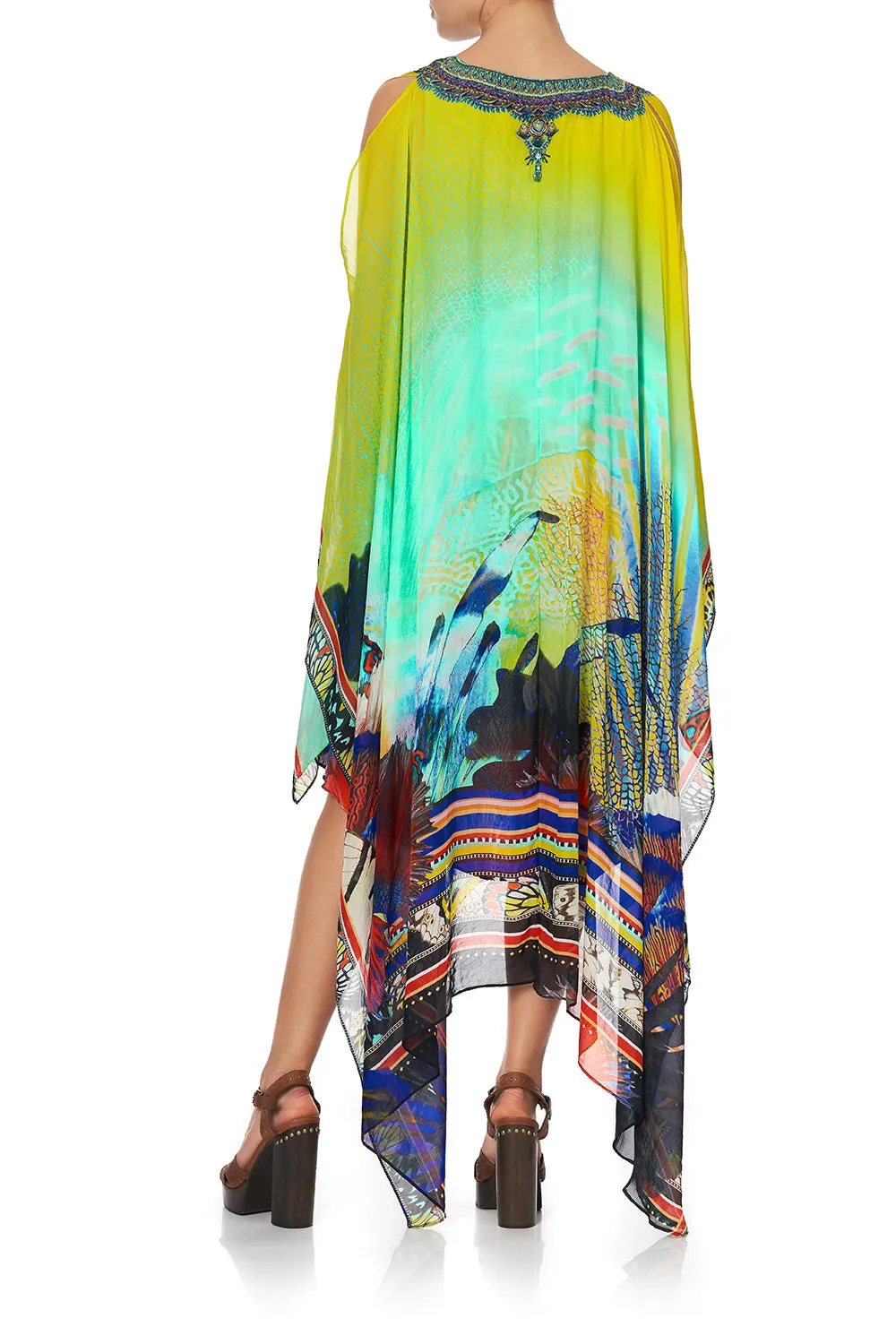 LONG SHEER OVERLAY DRESS SOUTHERN MERMAID
