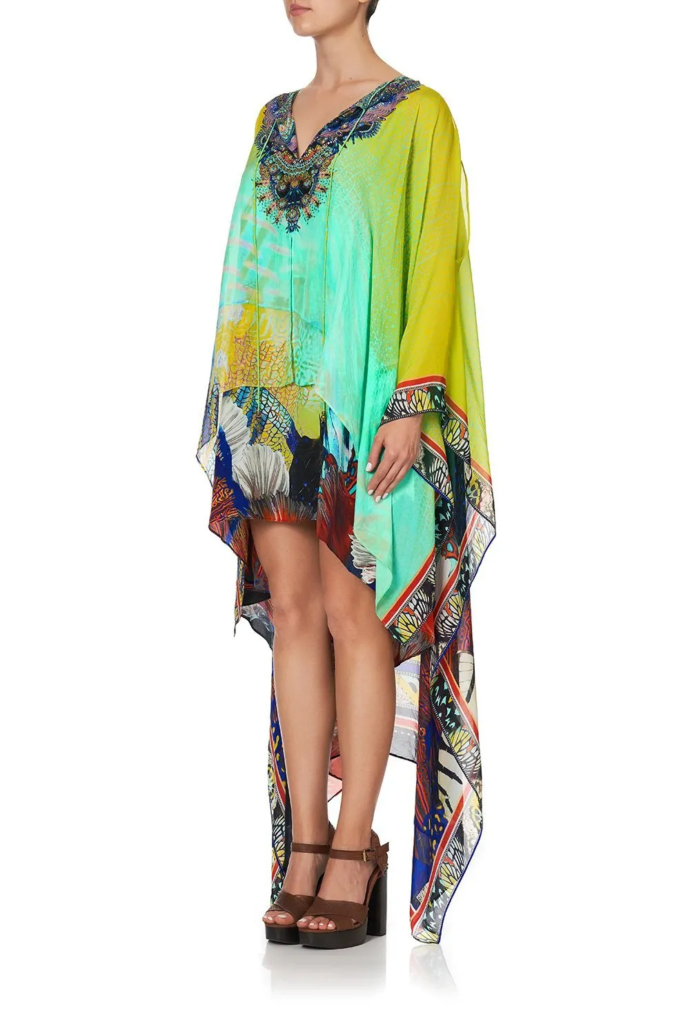 LONG SHEER OVERLAY DRESS SOUTHERN MERMAID