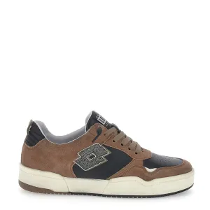 Lotto - Sneakers Hoop Stars Suede Caribou Brown All Black - 220327 - CARIBOU/BROWN/ALL/BLACK