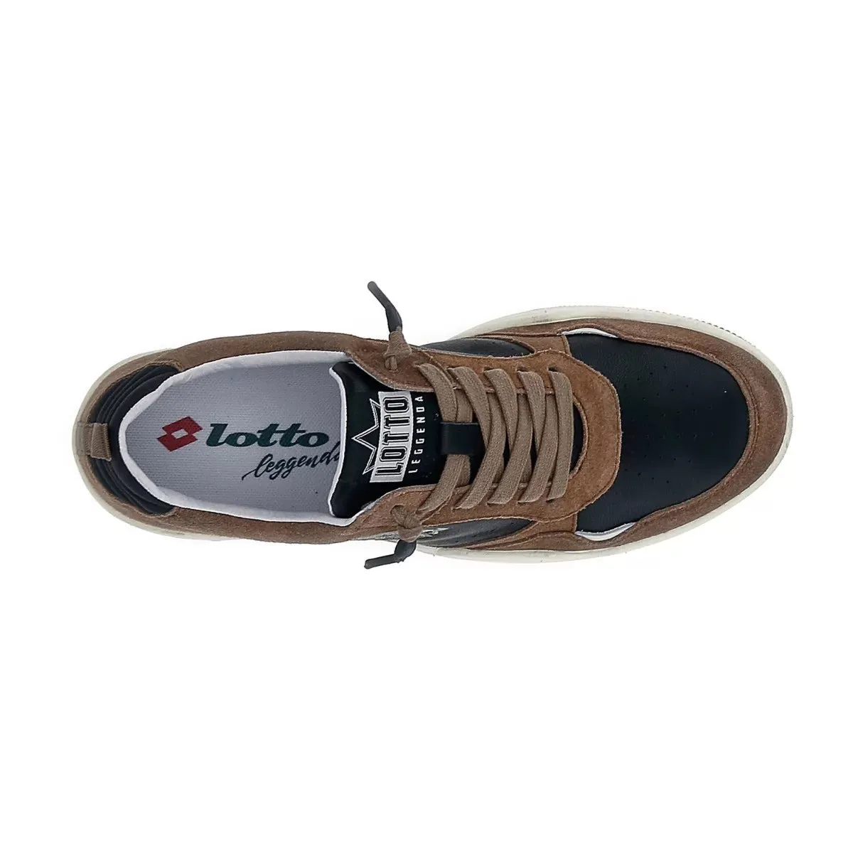 Lotto - Sneakers Hoop Stars Suede Caribou Brown All Black - 220327 - CARIBOU/BROWN/ALL/BLACK