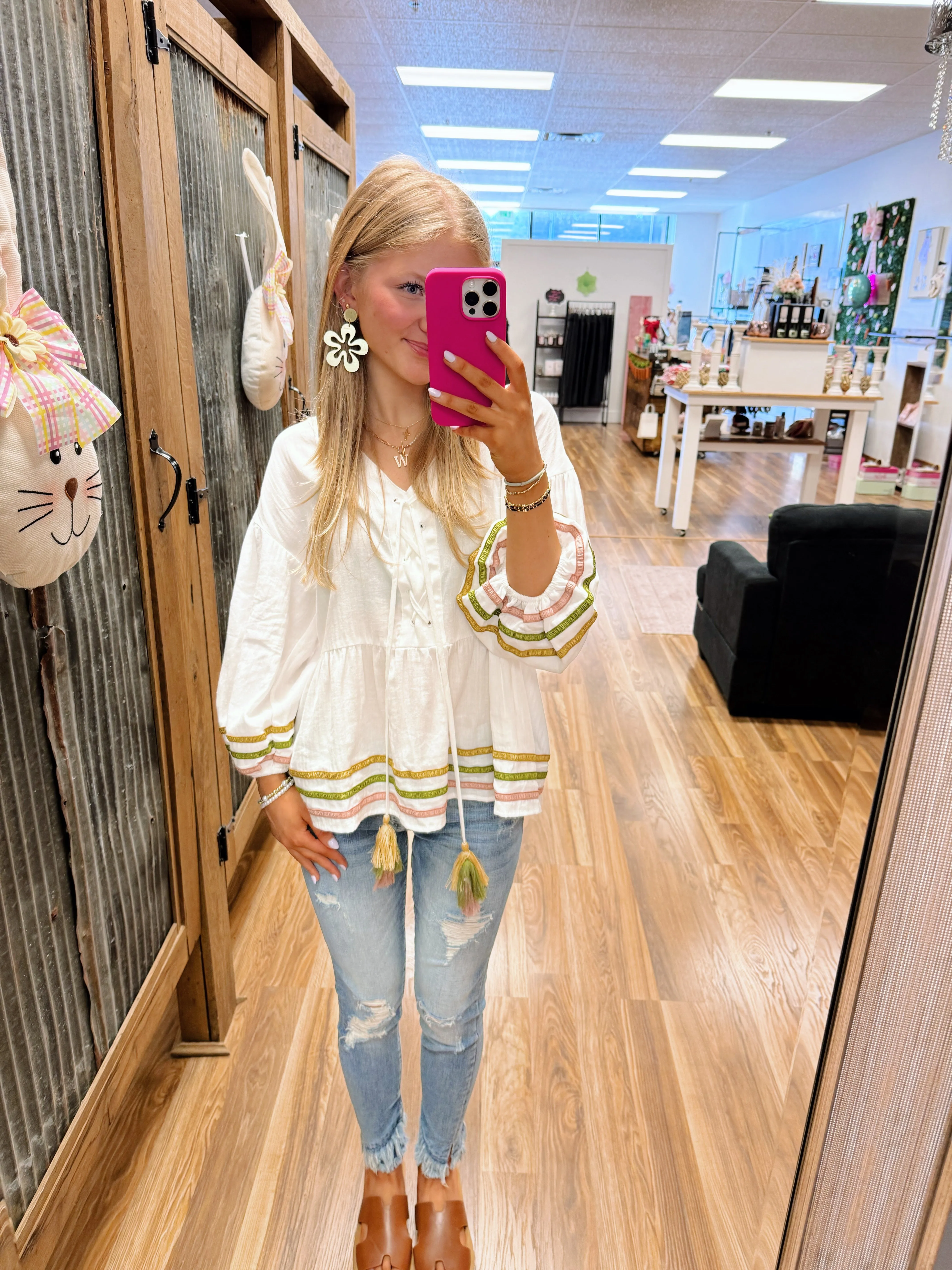 Marie Tassel Blouse