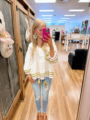 Marie Tassel Blouse