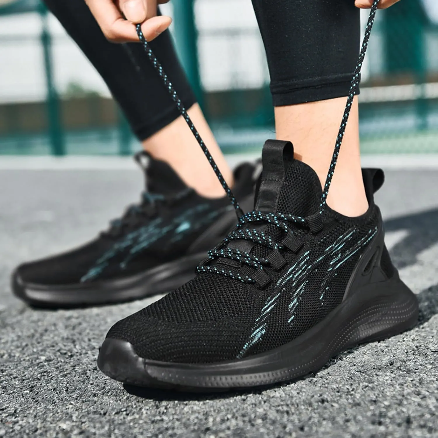 Men's Athletic Running Shoes Lightweight Mesh Jogging Walking Shoes Workout Trail Sneakers Shoes for Men