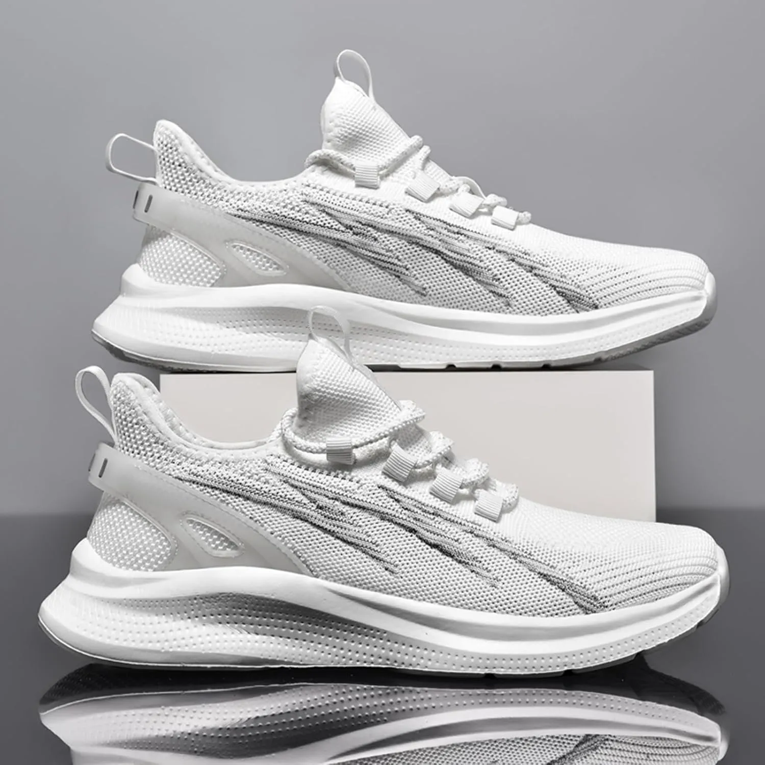 Men's Athletic Running Shoes Lightweight Mesh Jogging Walking Shoes Workout Trail Sneakers Shoes for Men