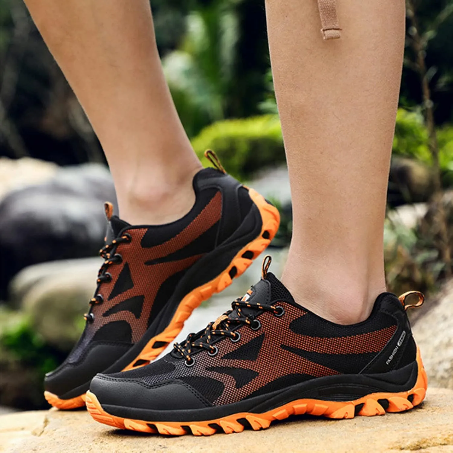 Mens Waterproof Outdoor Hiking Trekking Climbing Shoes Lightweight Breathable Trail Running Trainers