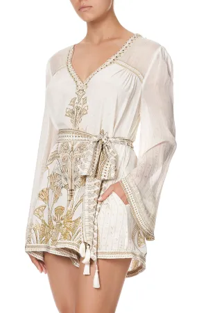 PANELLED PLAYSUIT WITH BELT THE QUEENS CHAMBER