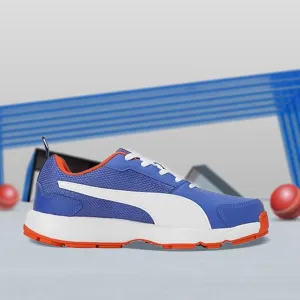 Puma Cricket High Run Men's Shoes (Royal Sapphire-White-Cayenne Pepper) 10780604