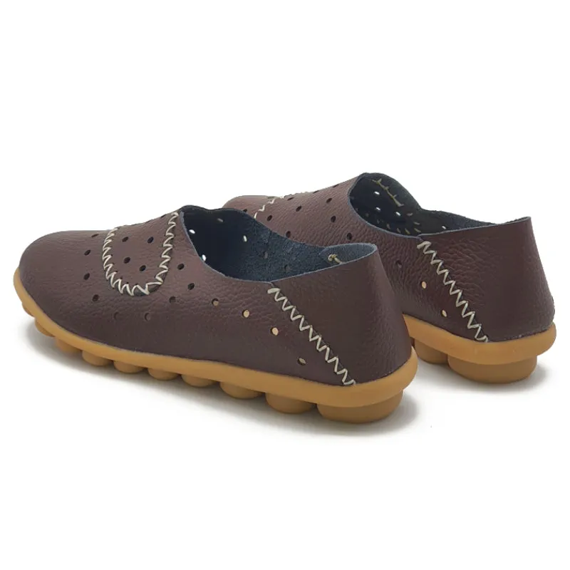 Punched Hole Slip On Shoes