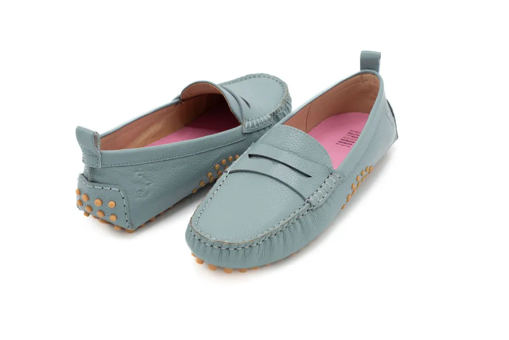 Riv Chambray Grainy Leather