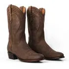 Rujo Boots Men's The Vance Umber Rock Ranch Calfskin Boots