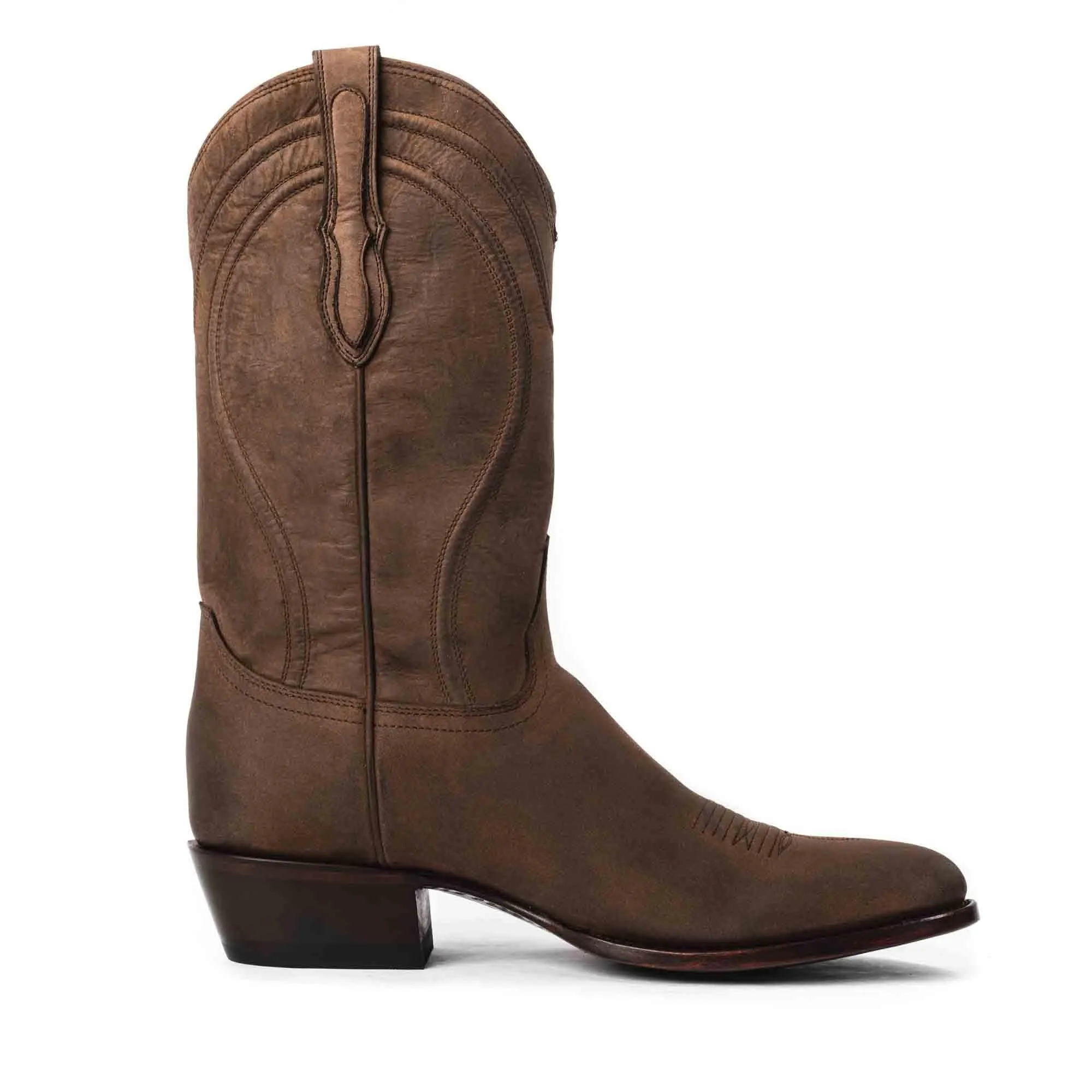 Rujo Boots Men's The Vance Umber Rock Ranch Calfskin Boots