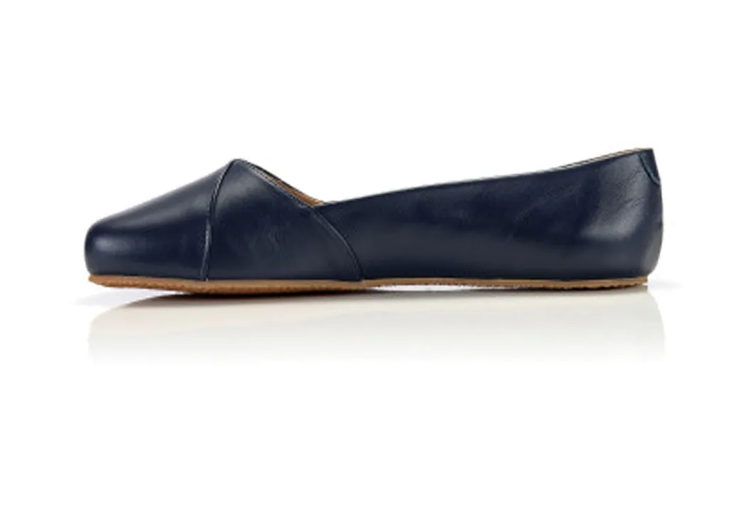 Shapen - PEONY Barefoot Ballerinas - Navy (Womens) (Wide)
