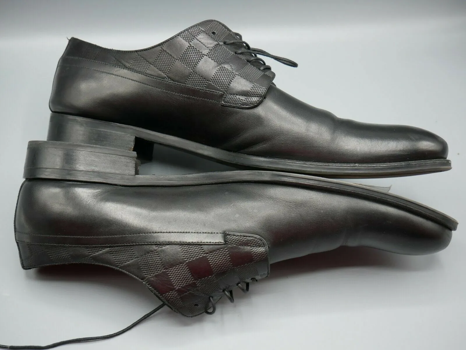 Used Authentic Louis Vuitton Haussmann Derby US Size 12 Eur Size 46