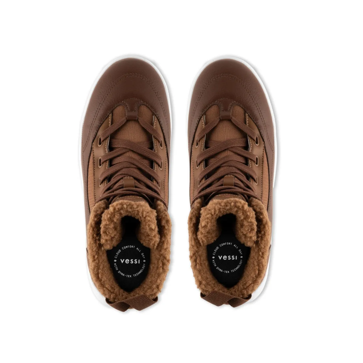 Vessi Women's Alta High Top in Dark Teak