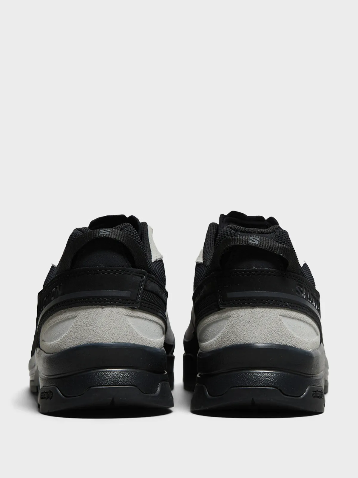 X-ALP LTR Sneakers in Black, Castlerock and Dark Citron