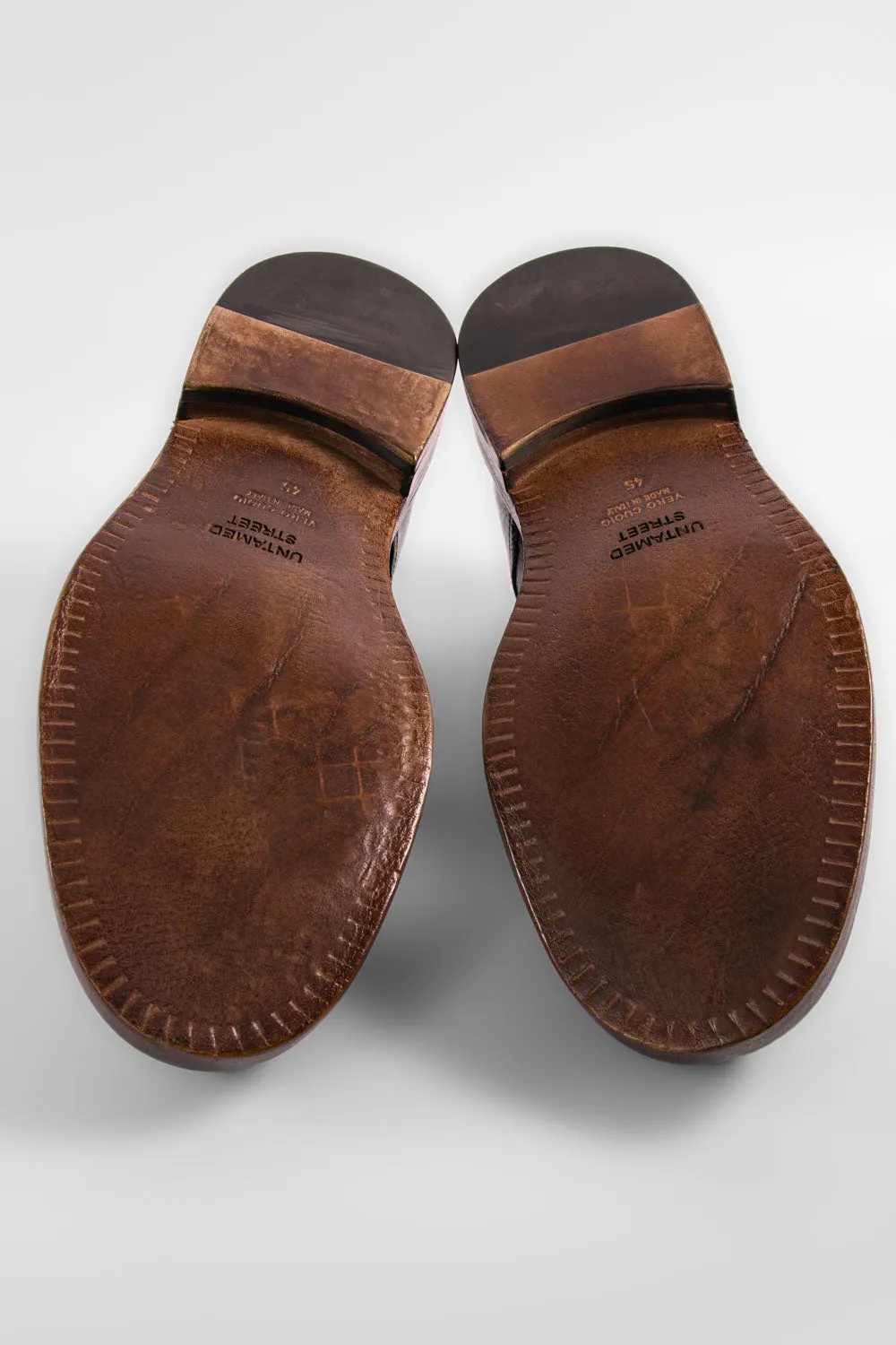 YORK dark-green welted derby shoes.